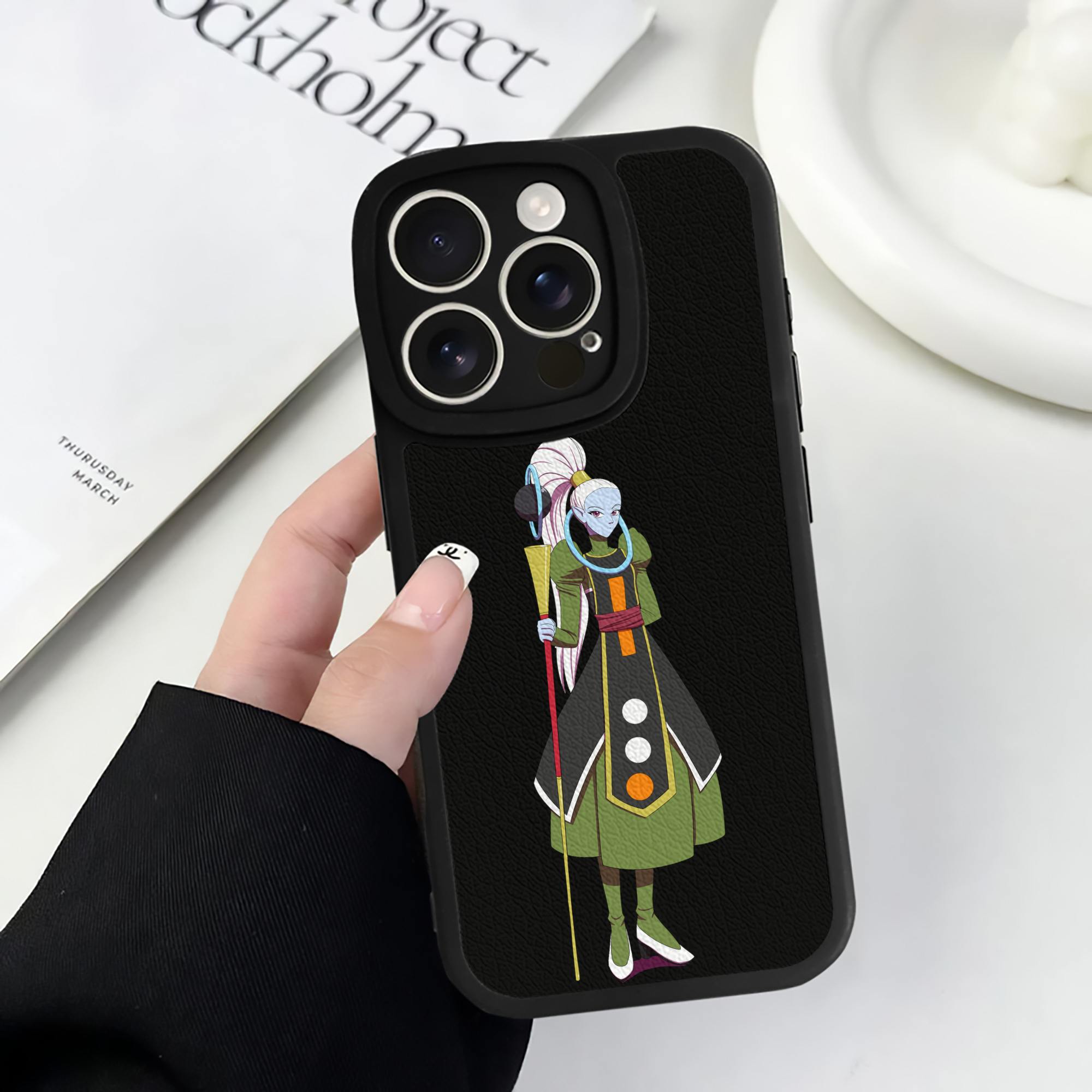 （画像用） ドラゴンボール DRAGON BALL 【iPhone 16シリーズ対応】シリコンスマホケース（レザー調） 材質：シリコン